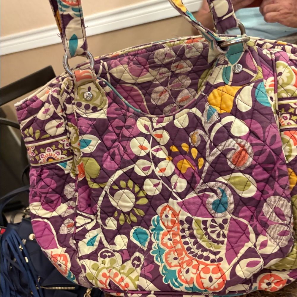 Vera Bradley Purple Floral Shoulder Bag